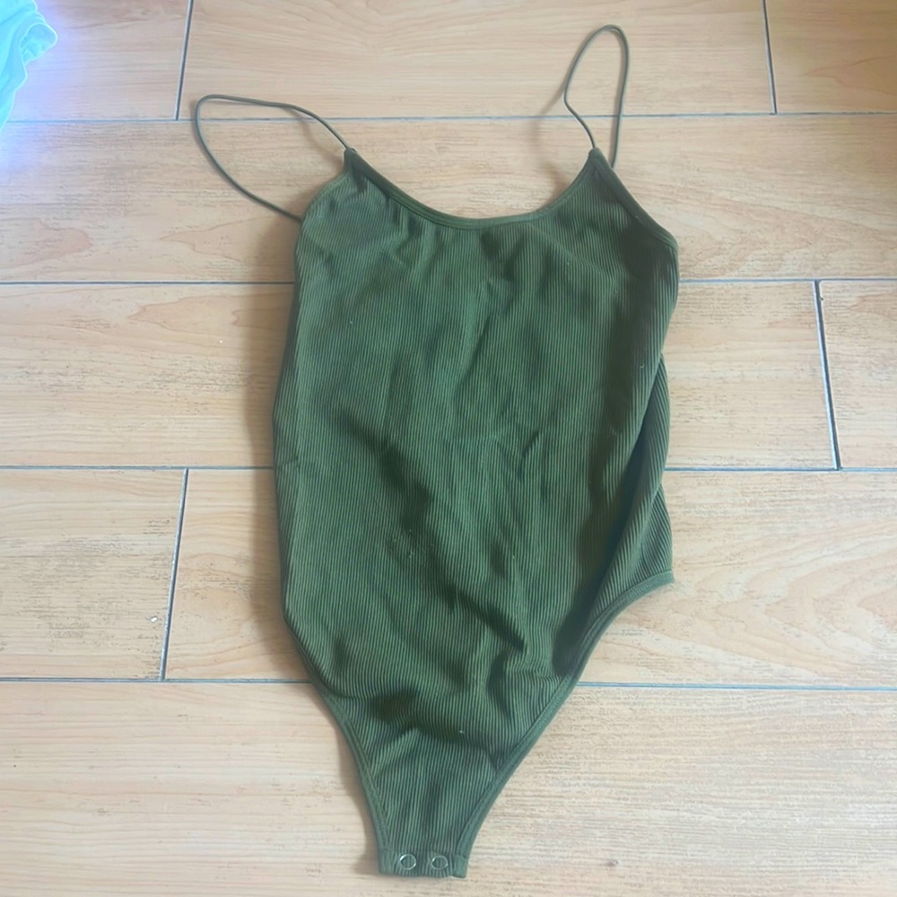 Beautiful olive green body suit